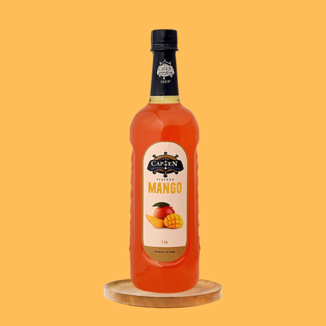 CAPTEN Mango Syrup | 1L Bottle, Mixer for Fruit Shakes, MilkShakes, Raas, Falooda, Mocktails, Cocktails, Drinks, Juices, Beverages - Image 3